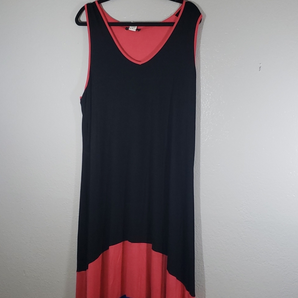 3X Maxi Dress Color Block ING